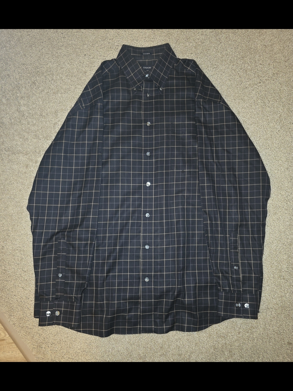 Mens Hathaway Button Down Dress Shirt Casual Non Iron